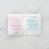 Gender Reveal Invitation - Bears Blue & Pink Skies (Binnen)