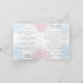 Gender Reveal Invitation - Blue & Pink Balloons (Binnen)