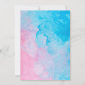 Gender Reveal Invitation Kaart (Achterkant)