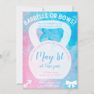 Gender Reveal Invitation Kaart
