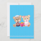 gender reveal invitation kaart (Achterkant)