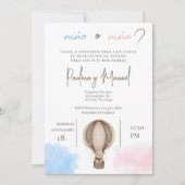 Gender Reveal Invitation Spaans Kaart (Voorkant)