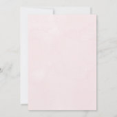 Gender reveal invitation with "Bash" and "Diaper  Kaart (Achterkant)