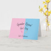 Gender Reveal Kaart (Gele Bloem)