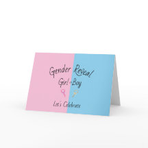 Gender Reveal Kaart
