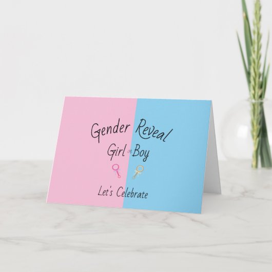 Gender Reveal Kaart (Voorkant)