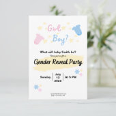 Gender Reveal Kaart (Staand voorkant)