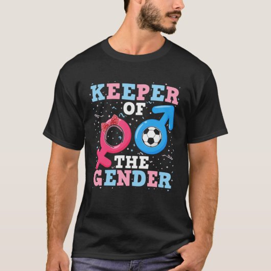 Gender Reveal Keeper Of The Gender Parenthood Socc T-shirt (Voorkant)