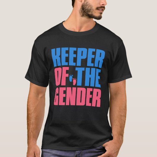 Gender Reveal Keeper of the Gender  Party Idea Aun T-shirt (Voorkant)