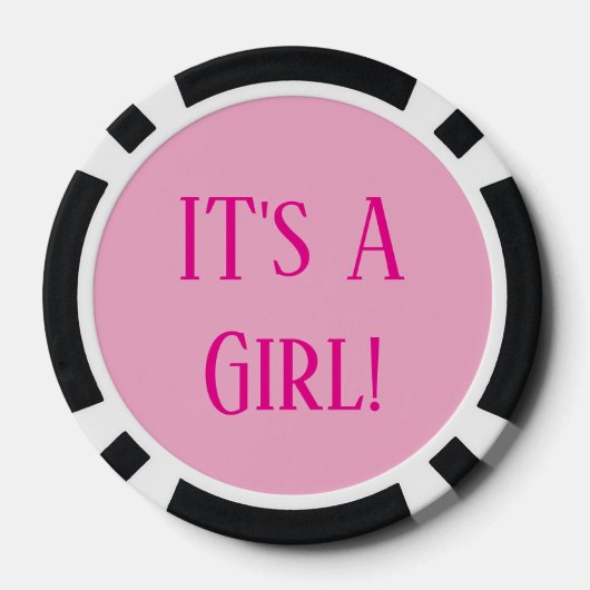Gender Reveal Party Activity Poker Chips (Achterkant)