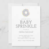 Gender Reveal Party Baby Sprinkle Donut Invitation Kaart (Voorkant)