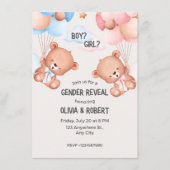 gender reveal party informatiekaartje (Voorkant)