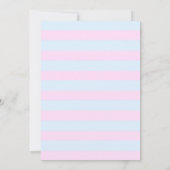 Gender Reveal Party Invitation-roze of blauw Kaart (Achterkant)