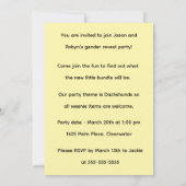 GENDER REVEAL PARTY KAART (Achterkant)