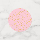 Gender Reveal Party Roze en Blauwe Tafel Confetti (Kleine voorkant)