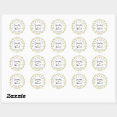 Gender Reveal Party Stickers - Classic Stripes (Vel)