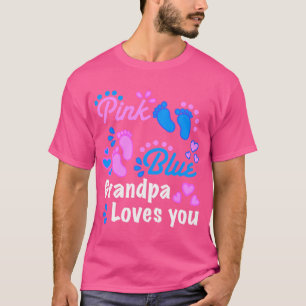 Gender Reveal Party Supplies Opa houdt van je knip T-shirt