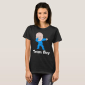 Gender Reveal Party Team Boy Dabbing Baby T-shirt (Voorkant volledig)