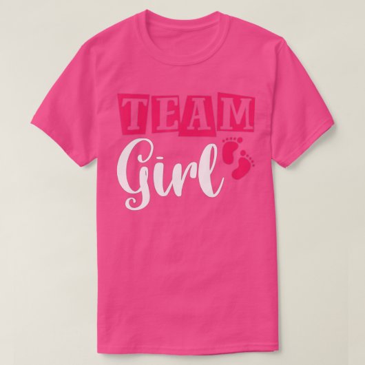 Gender Reveal Party Team Girl (8) T-shirt (Design voorkant)