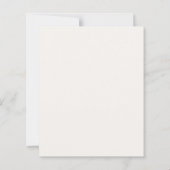 Gender reveal pink blue bow ivory invitation (Achterkant)