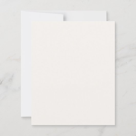 Gender reveal pink blue bow ivory invitation (Achterkant)