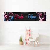 GENDER REVEAL Pink of Blue Baby Announge Spandoek (Insitu)