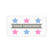 GENDER REVEAL TEAM ONBESLIST LABEL (Voorkant)