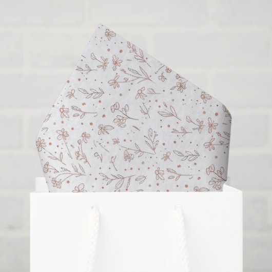 Gender Reveal Tissue Paper - Boho Floral Tissuepapier (Cadeauzakje)