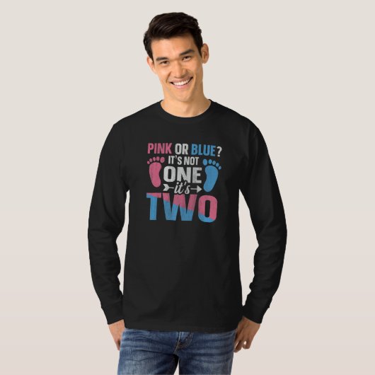 Gender Reveal Twins Quote for a Gender Reveal Mom  T-shirt (Voorkant volledig)