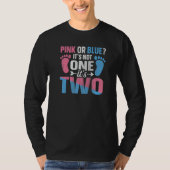 Gender Reveal Twins Quote for a Gender Reveal Mom  T-shirt (Voorkant)