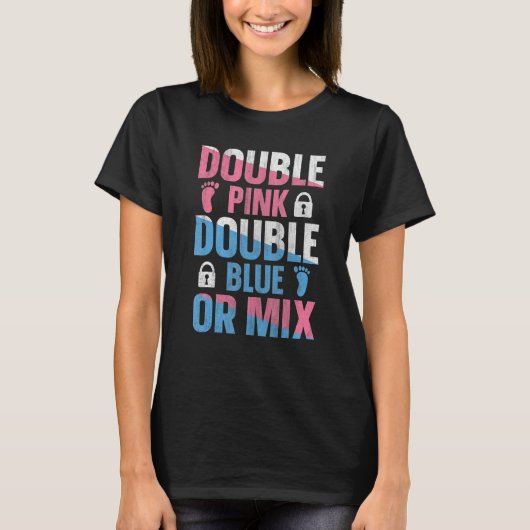 Gender Reveal Twins Quote for a Gender Reveal Twin T-shirt (Voorkant)