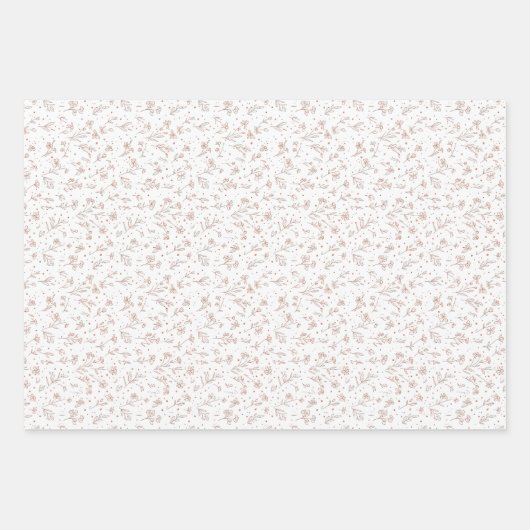 Gender Reveal Wrapping Paper - Boho Floral (Voorkant 2)