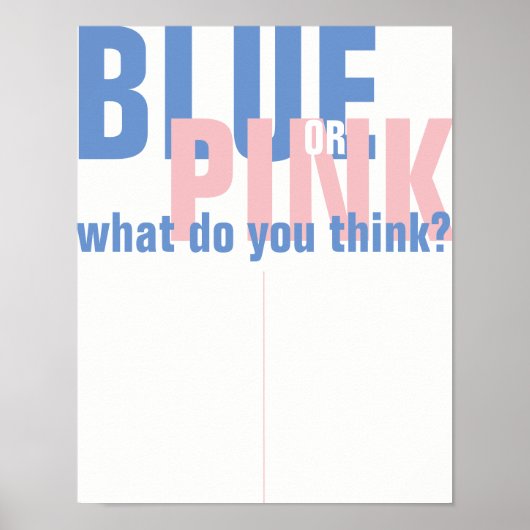 GENDER REVEE POSTER (Voorkant)