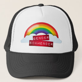 "Gender Schmender" rode, gegaufreerde labelmaker t Trucker Pet