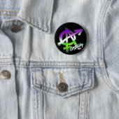 Genderanarchie - Genderqueer kleuren - Pride Butto Ronde Button 5,7 Cm (In situ)