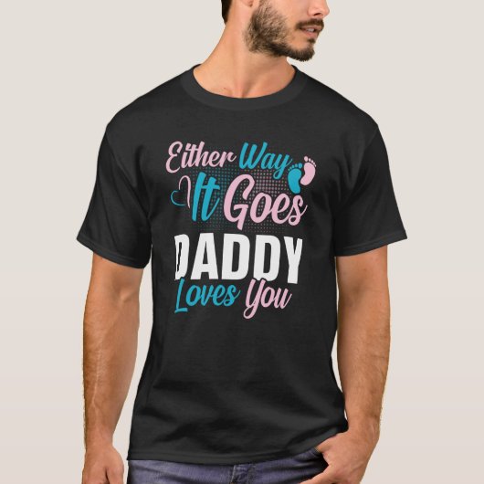Genderbekendheid Hoe het ook gaat over papa's geli T-shirt (Voorkant)