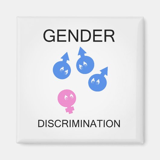 Genderdiscriminatie Magneet (Voorkant)