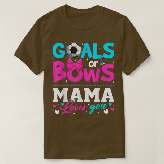 Genderdoelen of bogen die mama van je moeder houdt t-shirt (Design voorkant)