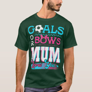 Genderdoelen of bogen Mam houdt van je voetbal T-shirt
