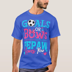 Genderdoelen of bogen pepaw houden van je voetbal t-shirt