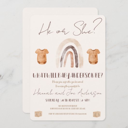 Gendereducatie Kaart (Voorkant / Achterkant)