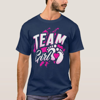Gendereducatie team meisje Baby shower T-shirt