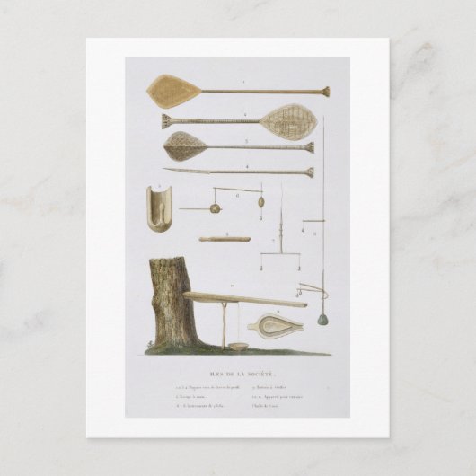 Gendereilanden: pangas, vishaken en andere soorten briefkaart (Voorkant)