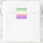 Genderfae Pride Flag   Vierkante Sticker (Tas)