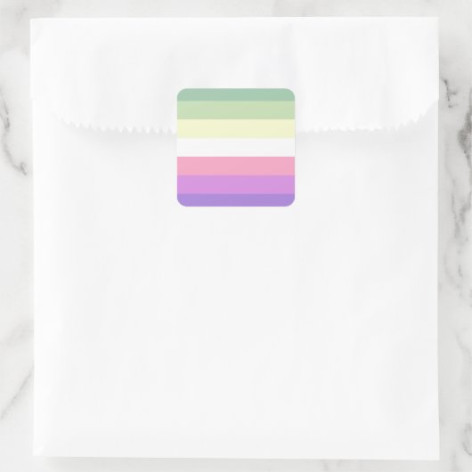 Genderfae Pride Flag   Vierkante Sticker (Tas)