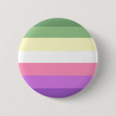 Genderfae pride ronde button 5,7 cm (Voorkant)