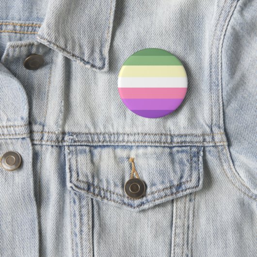 Genderfae pride ronde button 5,7 cm (In situ)