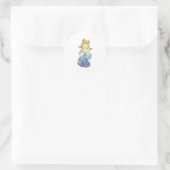 Genderfaun Flag Gay Pride Lgbtq Axolotl Ronde Sticker (Tas)