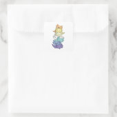 Genderfaun Flag Gay Pride Lgbtq Axolotl Vierkante Sticker (Tas)