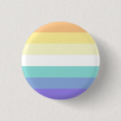 Genderfaun Pride Flag Badge Ronde Button 3,2 Cm (Voorkant)
